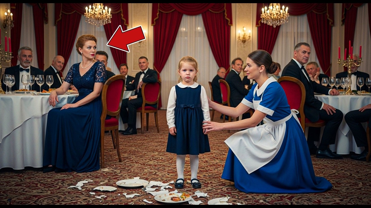 La fille du milliardaire cassait des assiettes… une serveuse discrète lui tend la main
