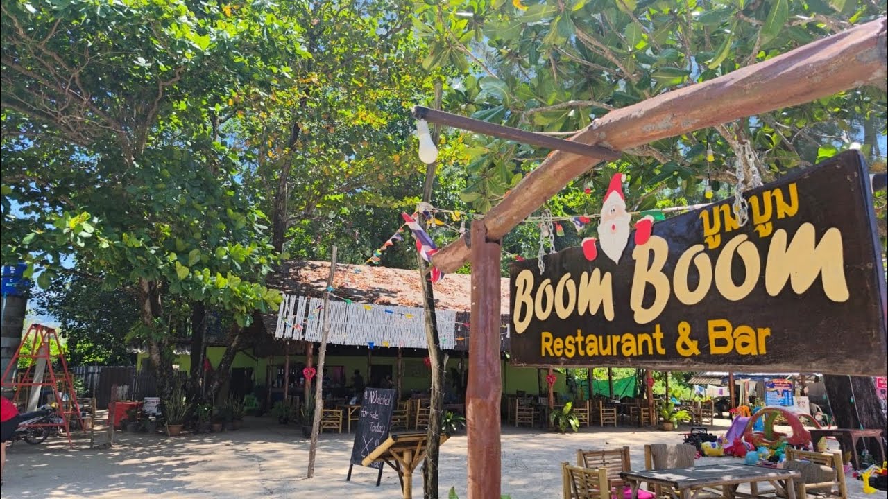 Boom Boom Beach und super Restaurant. 
