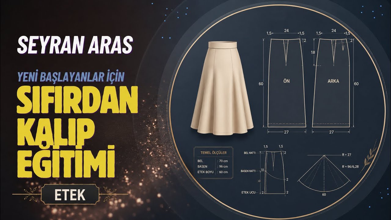 SIFIRDAN KALIP EĞİTİMİ-15: Model Uygulamalı Etek-1