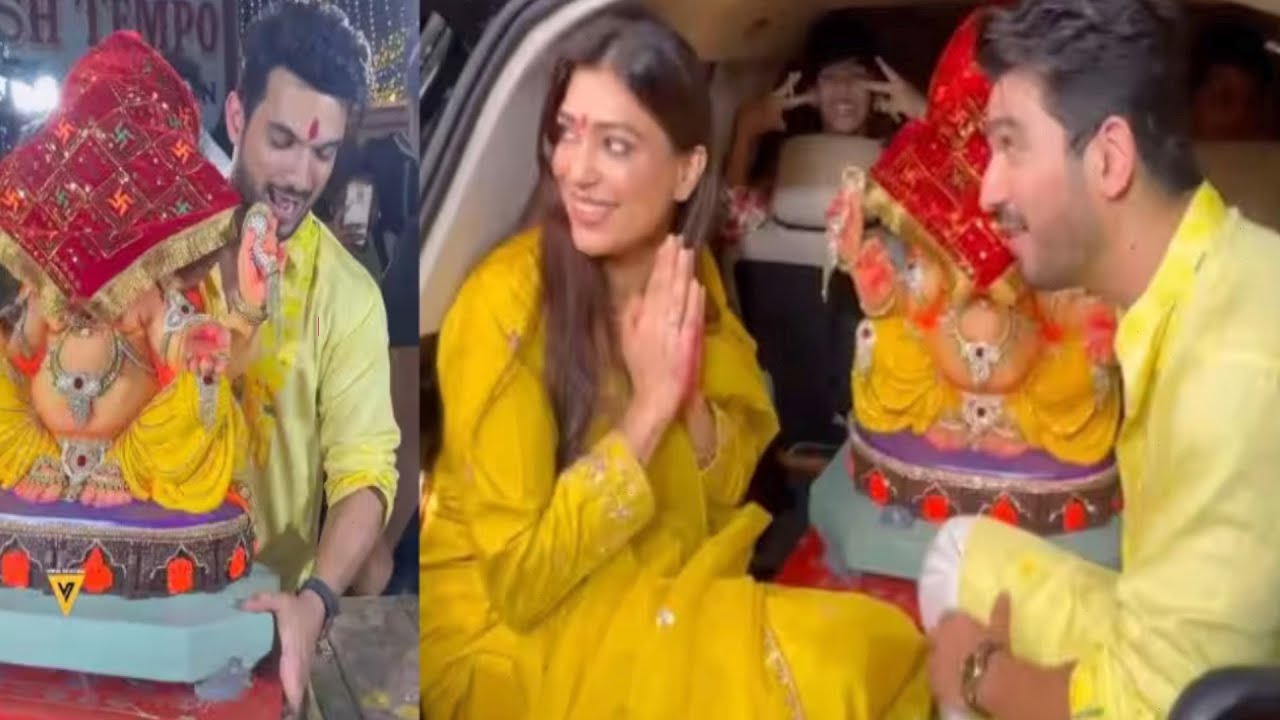 Arjun Bijlani with family Brings Ganpati Bappa Home |Ganesh Chaturthi 2024