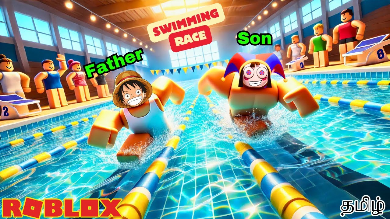 Roblox Race Swimmer Simulator Gameplay in Tamil | Earth Gamer