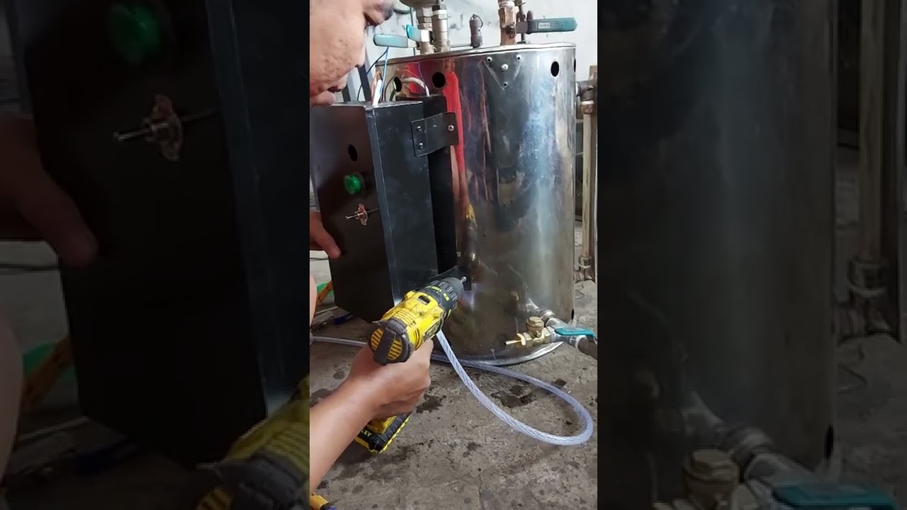 cara memasang modul air otomatis ke boiler setrika uap anda