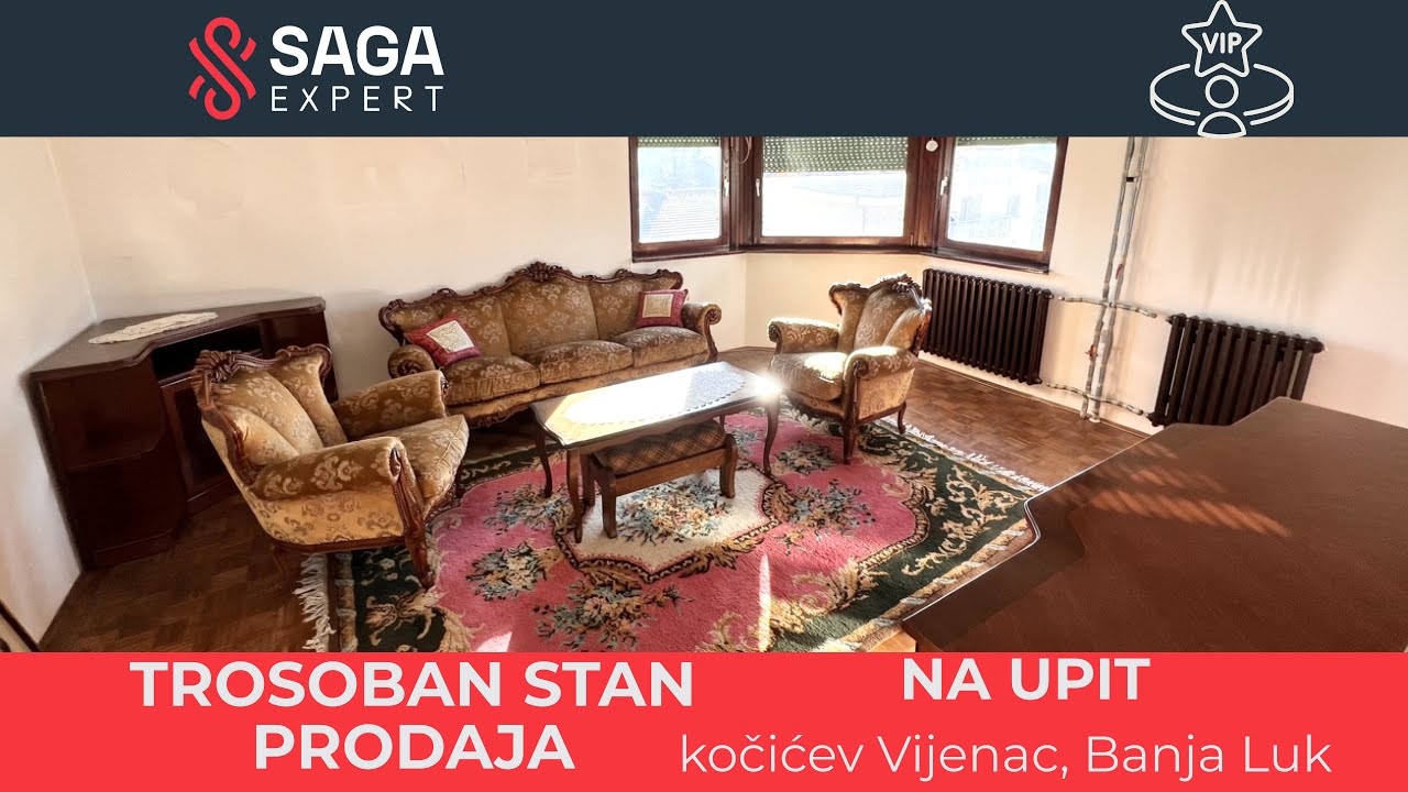 Trosoban stan u staroj gradnji za renoviranje