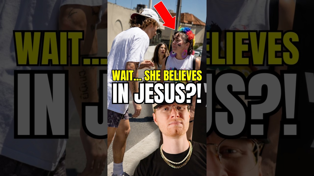 Woman At Pride Parade Said THIS🫠😬⁉️ #christian #shorts #pride #bible