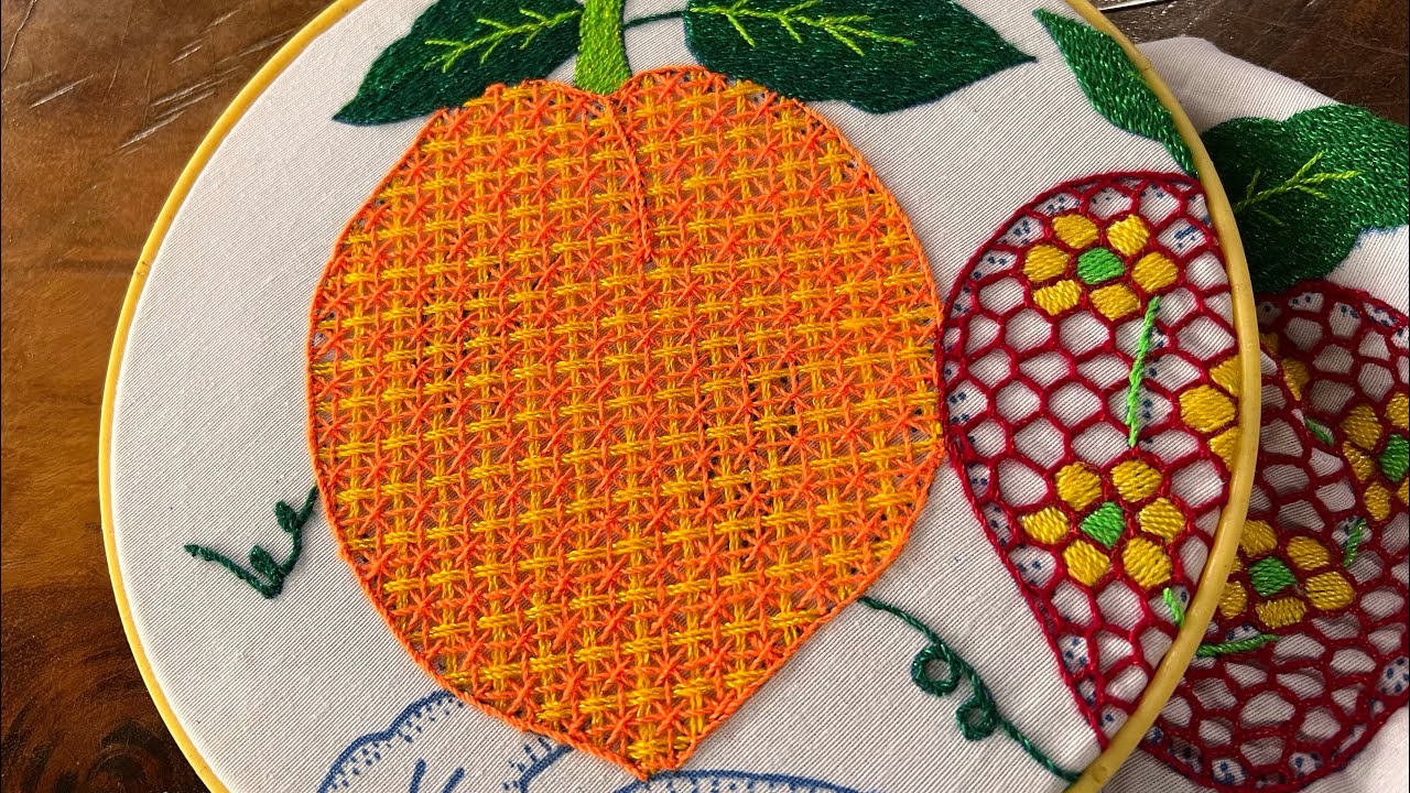 Bordado bonito para un durazno 🍑/Como bordar un durazno 🍑
