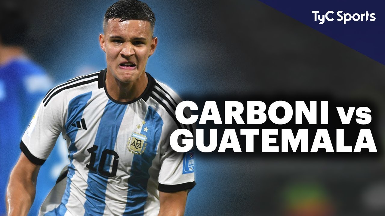 VALENTÍN CARBONI 🔥 ASÍ JUGÓ LA JOYA ARGENTINA DEL INTER EN EL PARTIDO vs GUATEMALA ⚽ MUNDIAL SUB 20