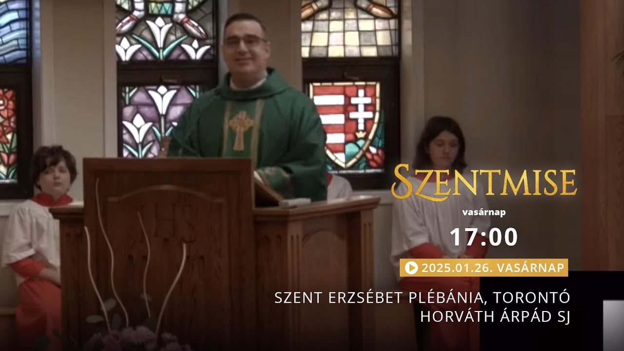 Szentmise a torontói Szent Erzsébet templomból – Horváth Árpád – 2025.01.26.