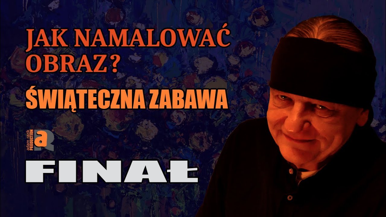 JAK NAMALOWAĆ OBRAZ AKRYLEM? - ŚWIATECZNA ZABAWA - FINAŁ [#vlog 854]