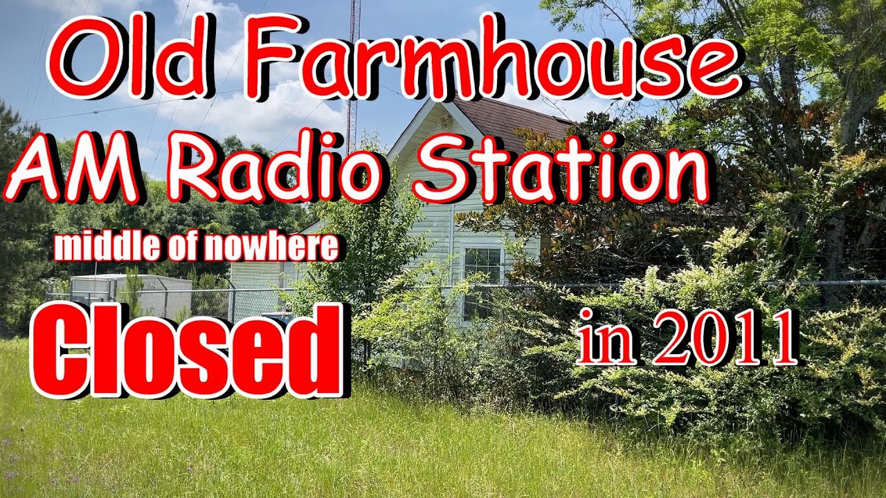 Old Farmhouse Radio Station in Middle of Nowhere