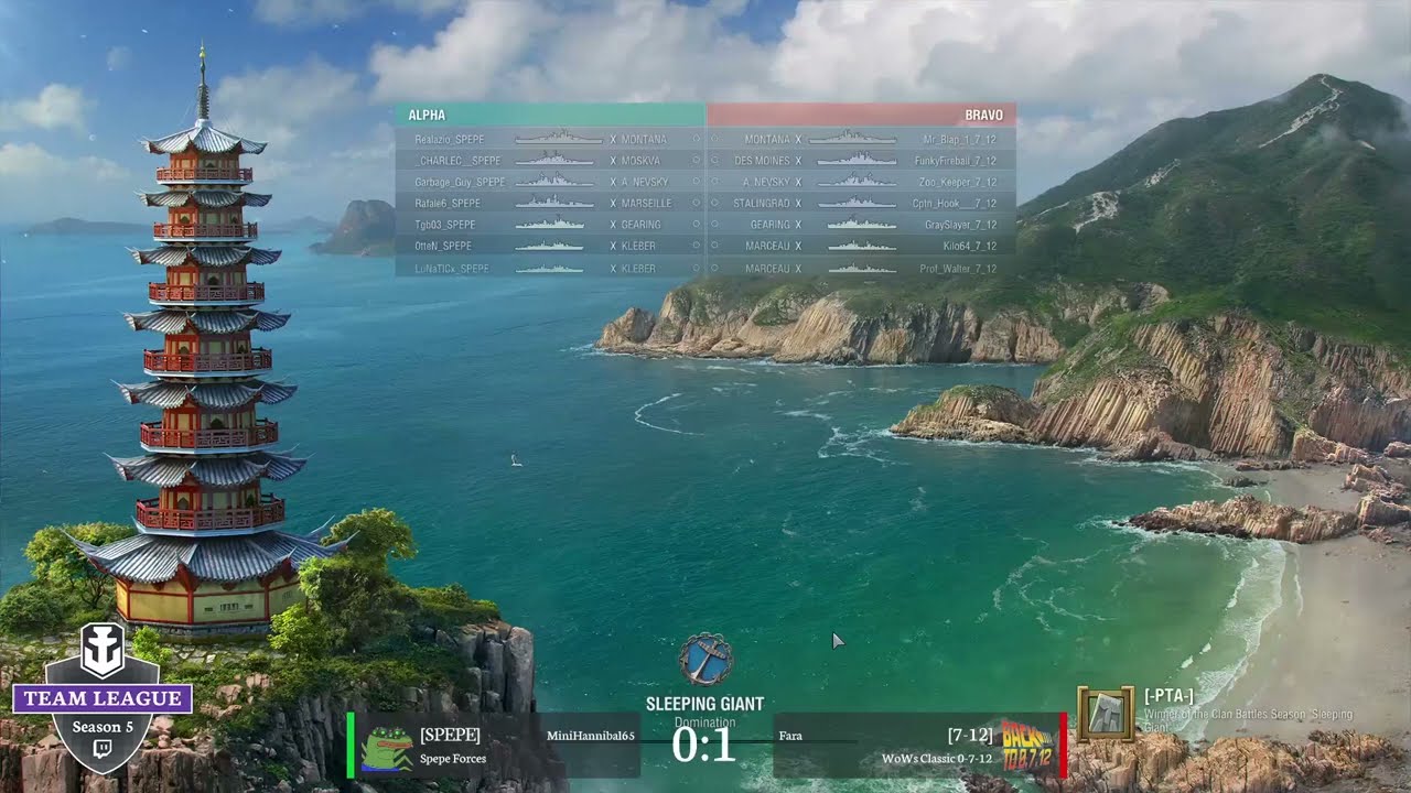 WoWs Team League 5 - Day 2, Game 2