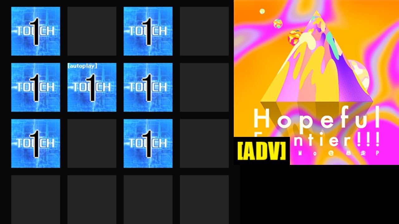 【jubeat festo】 Hopeful Frontier!!! [ADV] 譜面確認(シャッター＋ハンドクラップ＋同時色分け)