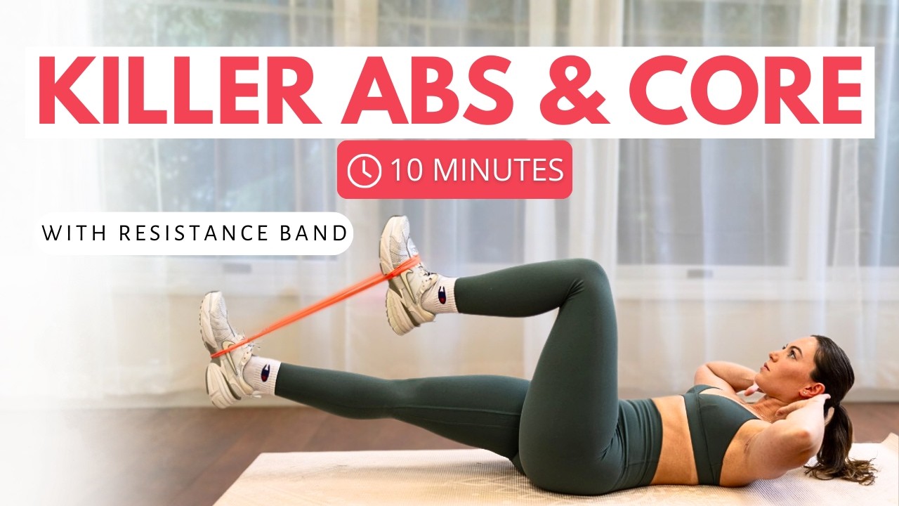 10 MIN KILLER ABS & CORE || With resistance band || Intermediate