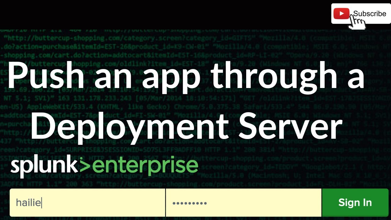 Splunk: отправка приложения через сервер развертывания