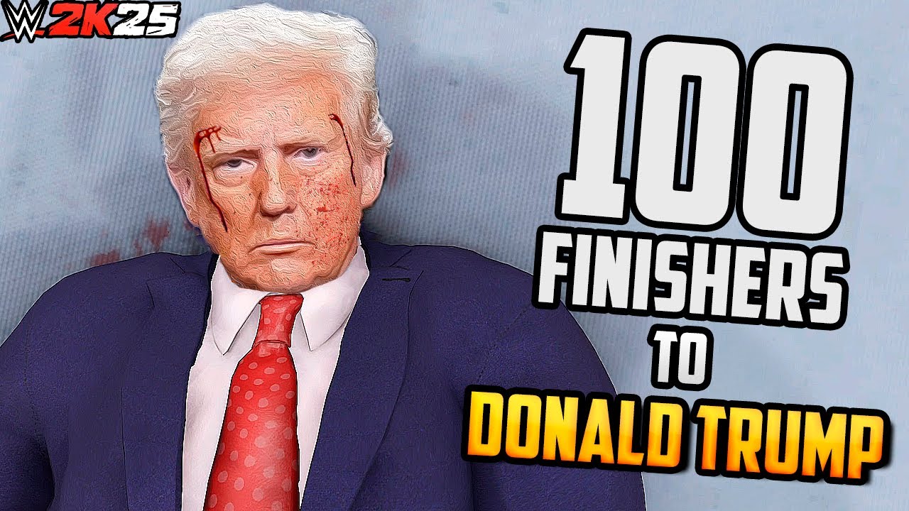100 финишных ударов Дональду Трампу! (Обратный отсчёт WWE 2K25)