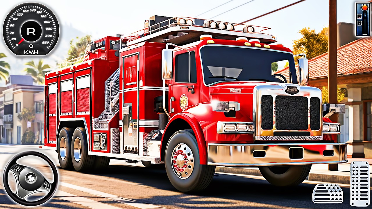 Fire Truck Driving Simulator - City Rescue and Fire Fighting Game | Android Gameplay