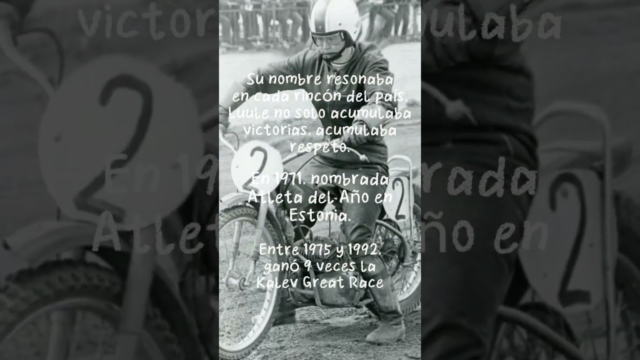 Luule Tull, símbolo de perseverancia y valentía #pstpst  #pstpstmotorcyclecare   #pstpstienda