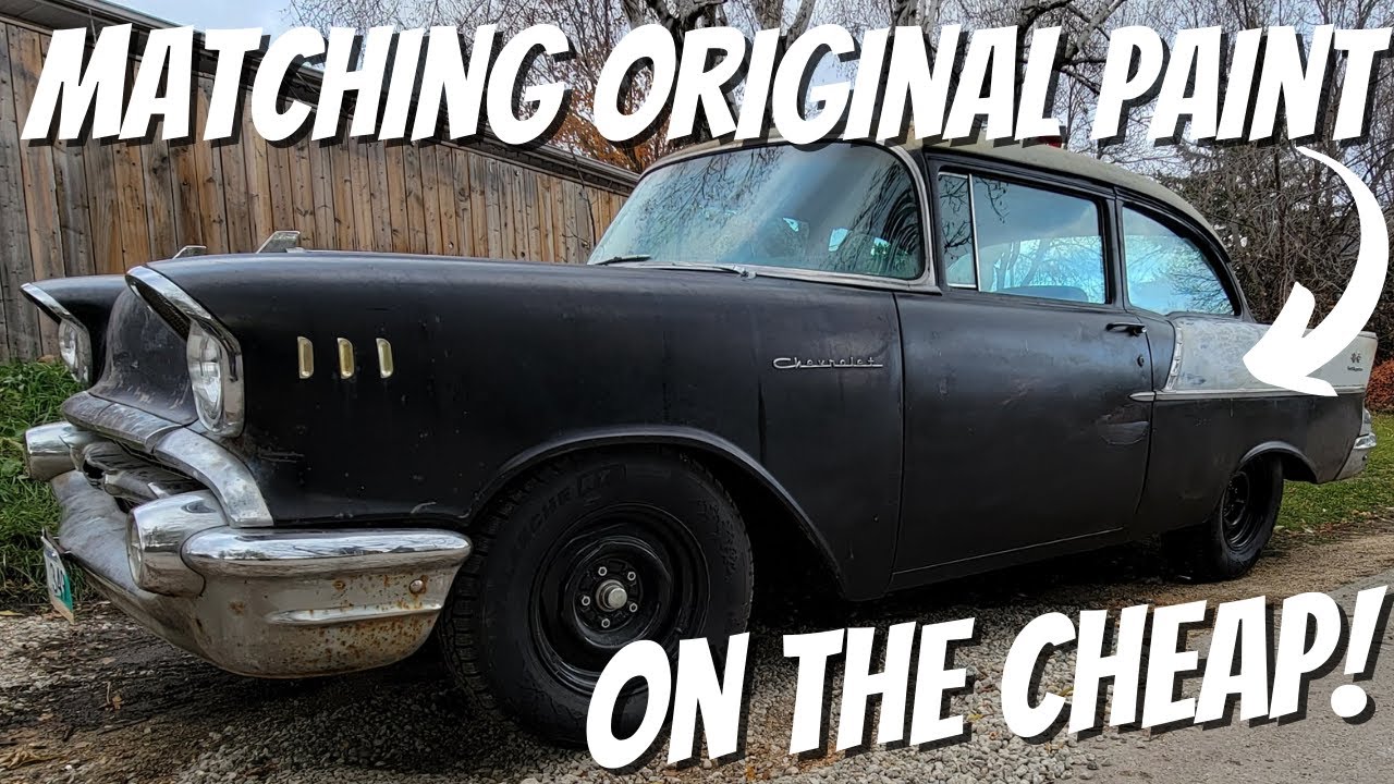 $40 Spray Bomb Paint Match - Blending Original Paint On My 1957 Chevy