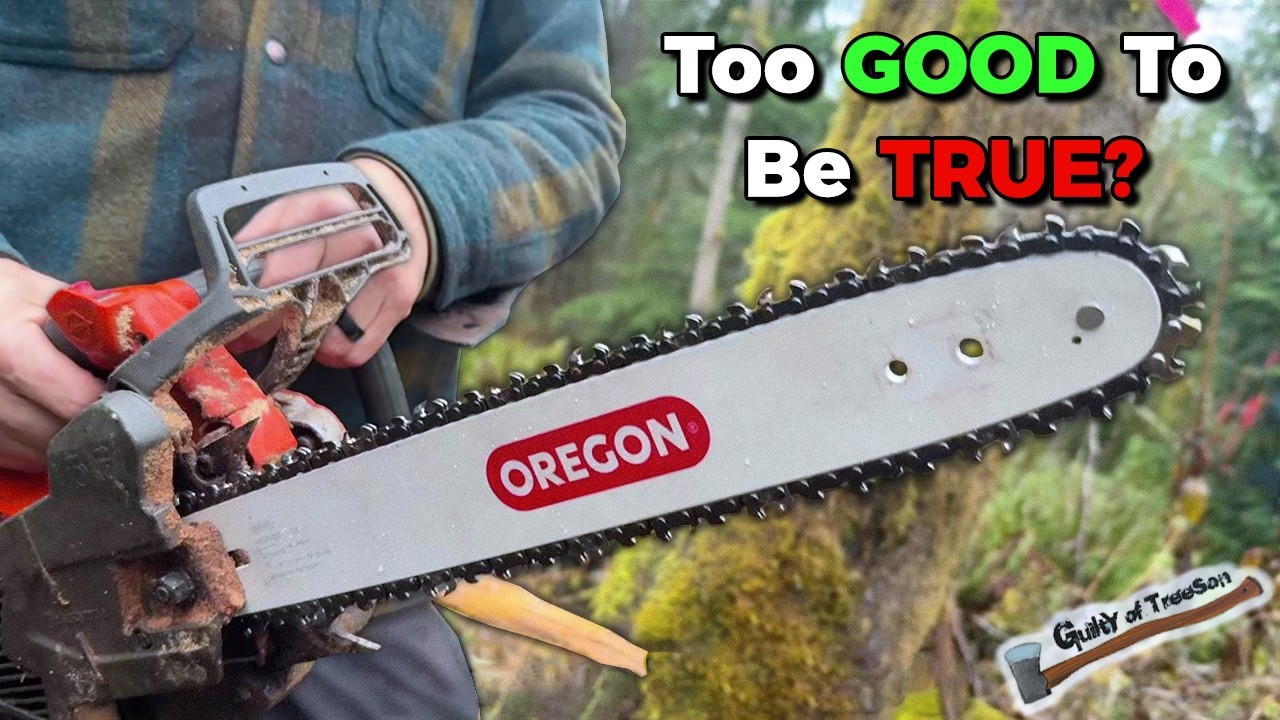 Самозатачивающаяся цепь?! Oregon Power Sharp против страшных ольховых деревьев 🌳
