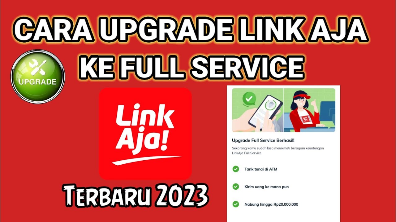 Cara UPGRADE Link Aja ke Full Service🔴 Aplikasi LinkAja