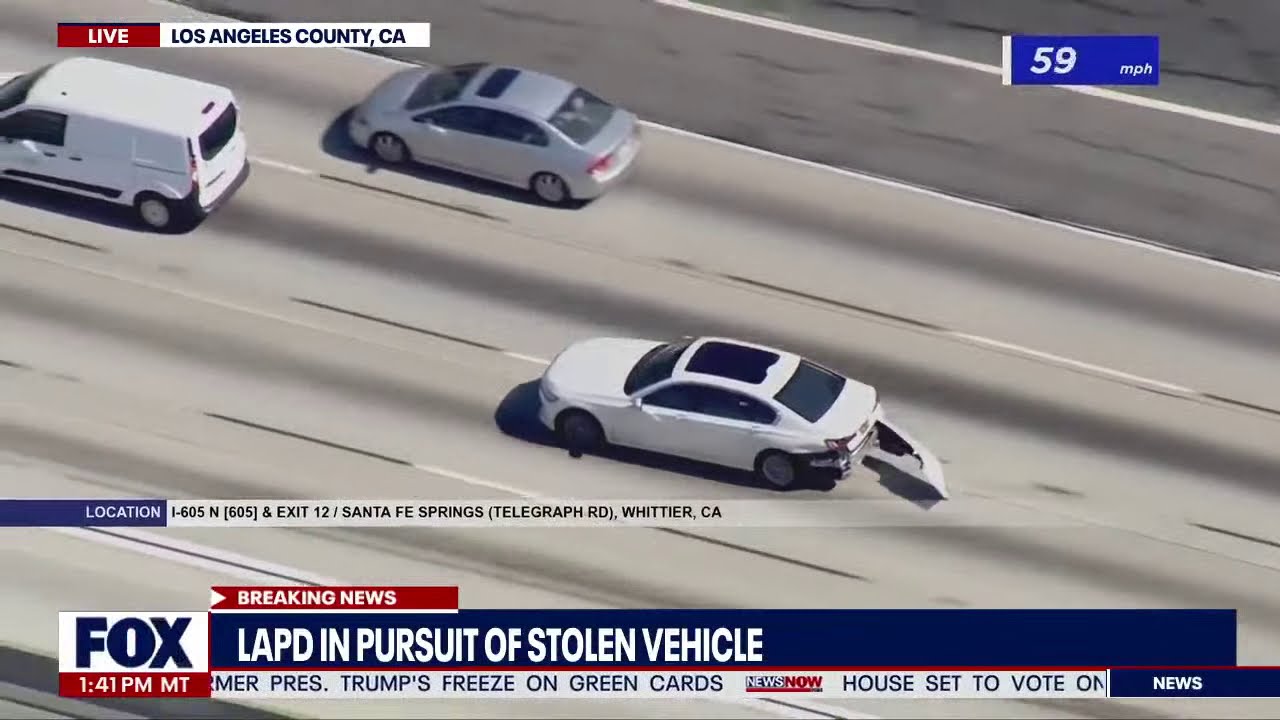 Police Chase: Out of control chase in Los Angeles, California I NewsNOW from FOX