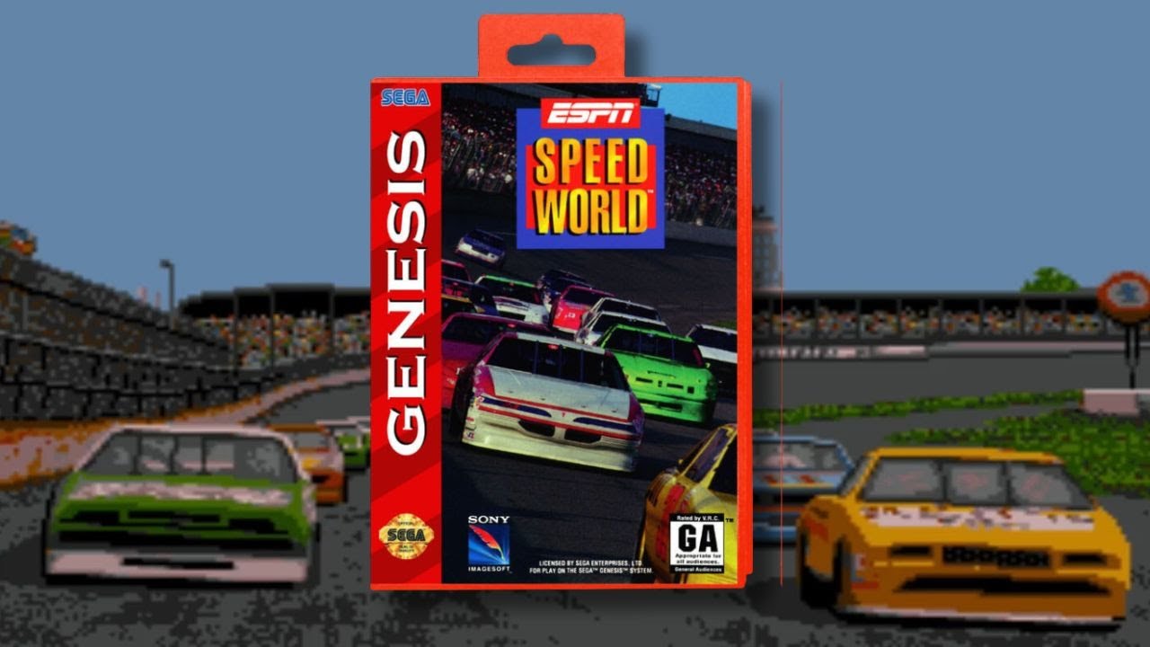 Nascar on Sega Mega Drive ESPN Speed World