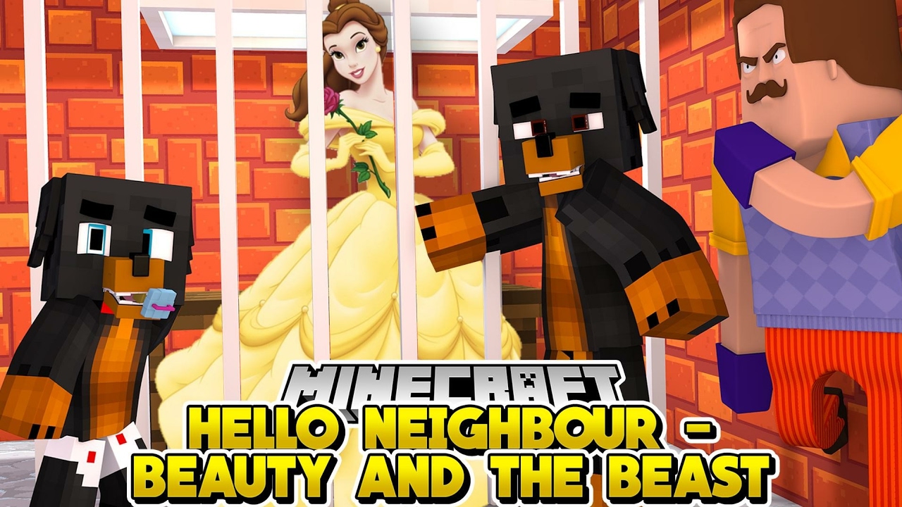 Minecraft Baby Hello Neighbor - BELLE BY NEIGHBOUR AT BEAST'S CASTLE - Baby Max