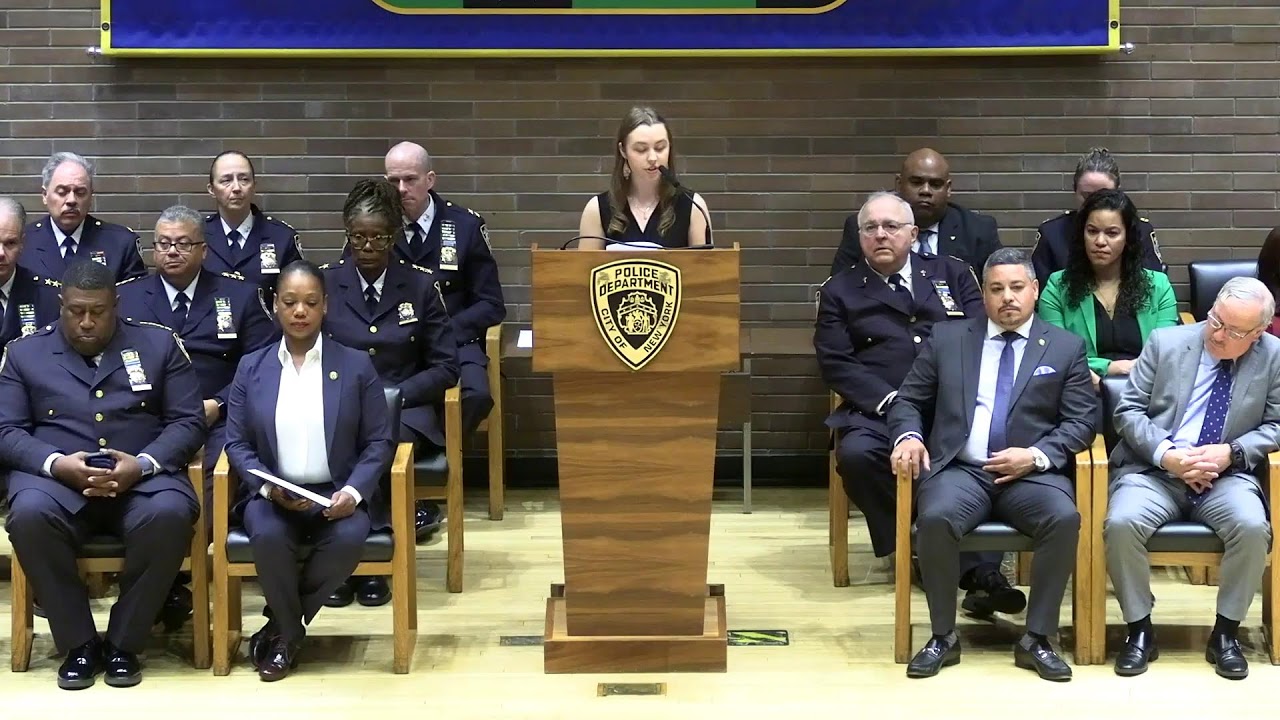 Watch as citywide students gather in NYPD HQ for the annual PC for a day award ceremony
