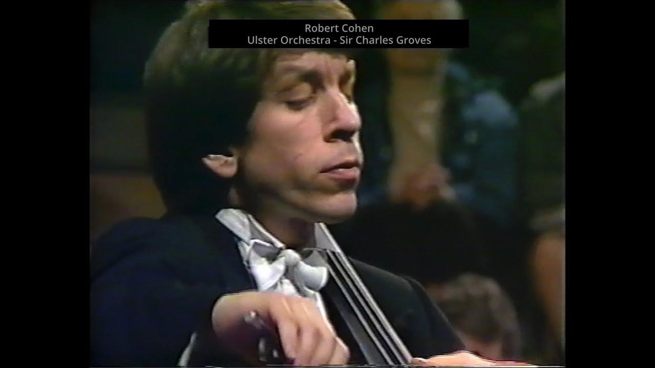 Robert Cohen - Elgar Cello Concerto live, Ulster Orchestra Sir Charles Groves