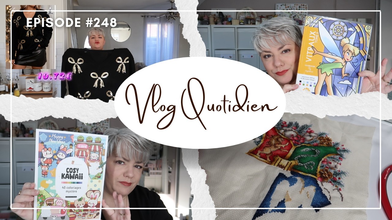 🎥VLOG #248: Selection SHEIN ,coloriage,travaux peintures