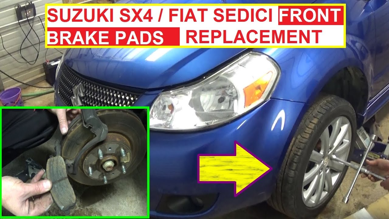 Front Brake Pads Replacement on SUZUKI SX4   FIAT SEDICI