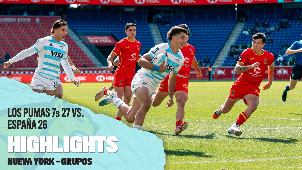 Highlights Los Pumas 7´s 27 vs España 26  - Seven de Nueva York 2025/26 (GRUPOS)