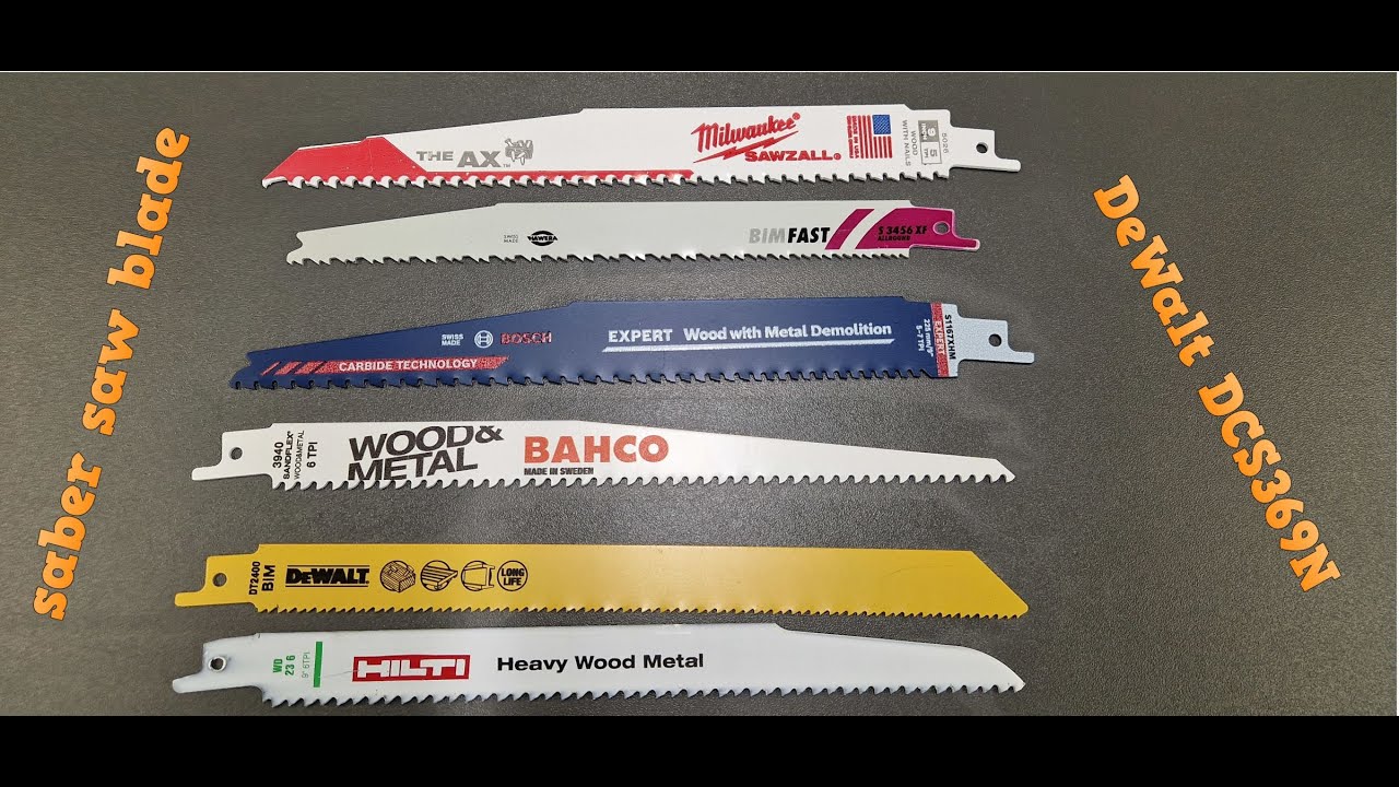 Brzeszczoty piły szablastej drewno z metalem / Reciprocating saw blade wood and metal. DeWalt DCS369
