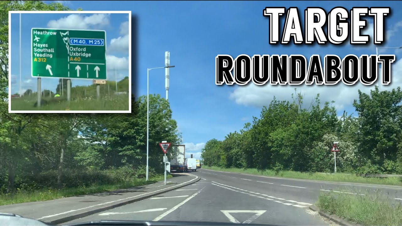 Target Roundabout All Four Exits via Southall Test Centre