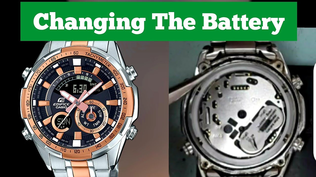 Casio Edifice ERA-600 Battery Replacement Tutorial | How to change Edifice watches battery tutorial