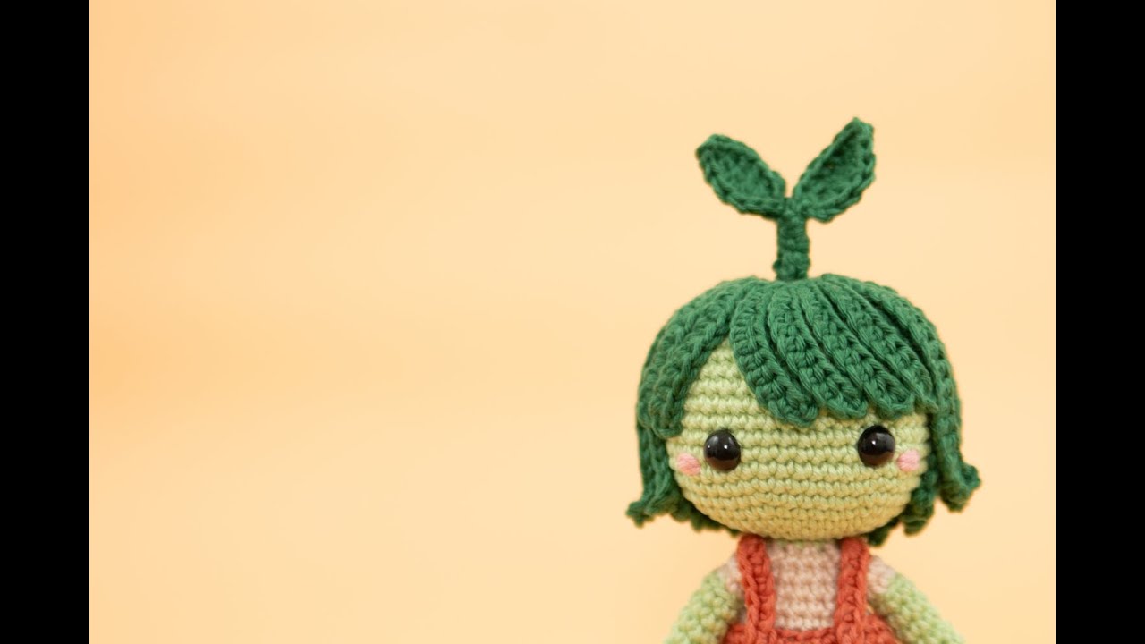 Flora, a boneca broto pt1- Dia internacional de amigurumi 25/04/2020