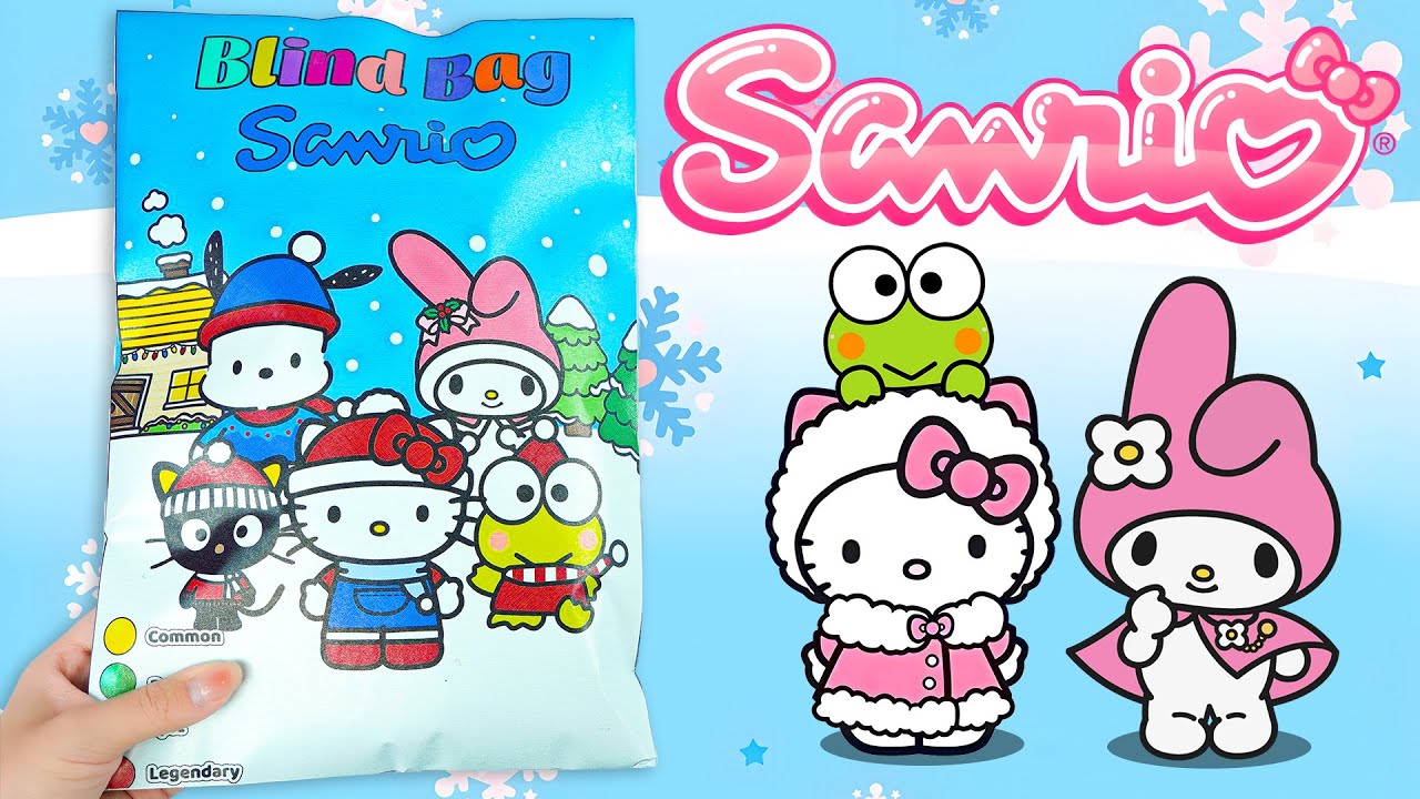 ❄️Paper DIY❄️ NEW SANRIO WINTER SANRIO BLIND BAG Unboxing | How to make Blind bag ASMR | BiBi Yummy