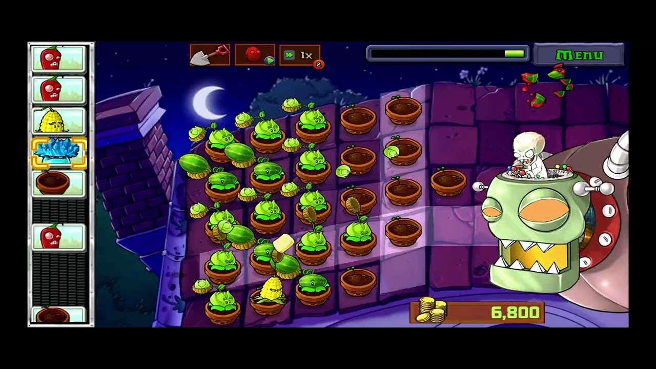 PVZ Adventure Continues – Roof: Night 10 | Final Showdown with Zomboss | Full Gameplay