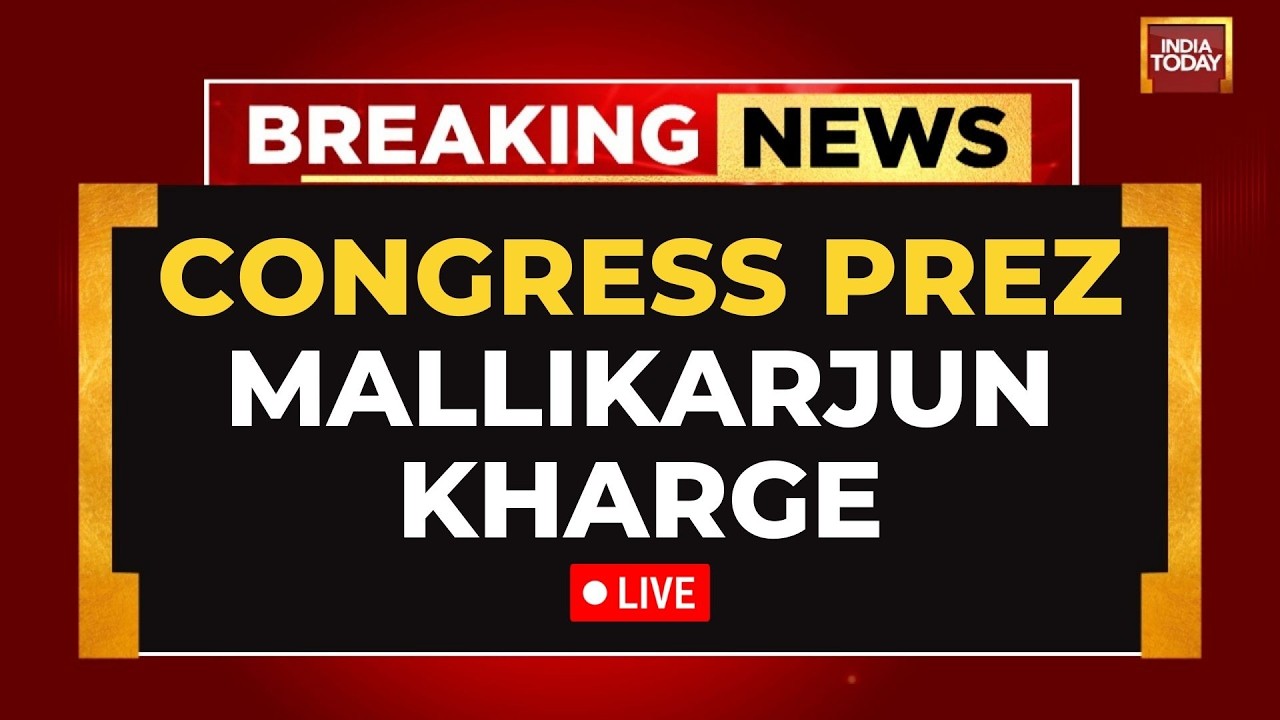 LIVE: Congress President Mallikarjun Kharge PC LIVE | Rahul Gandhi Takes On PM Modi | India Today