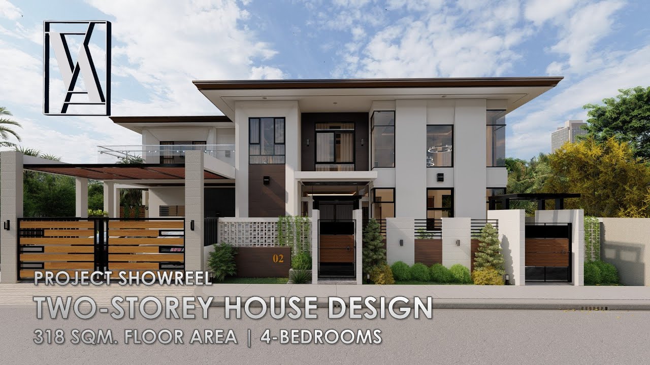 Two-Storey House Design | 318 Sqm. Floor Area