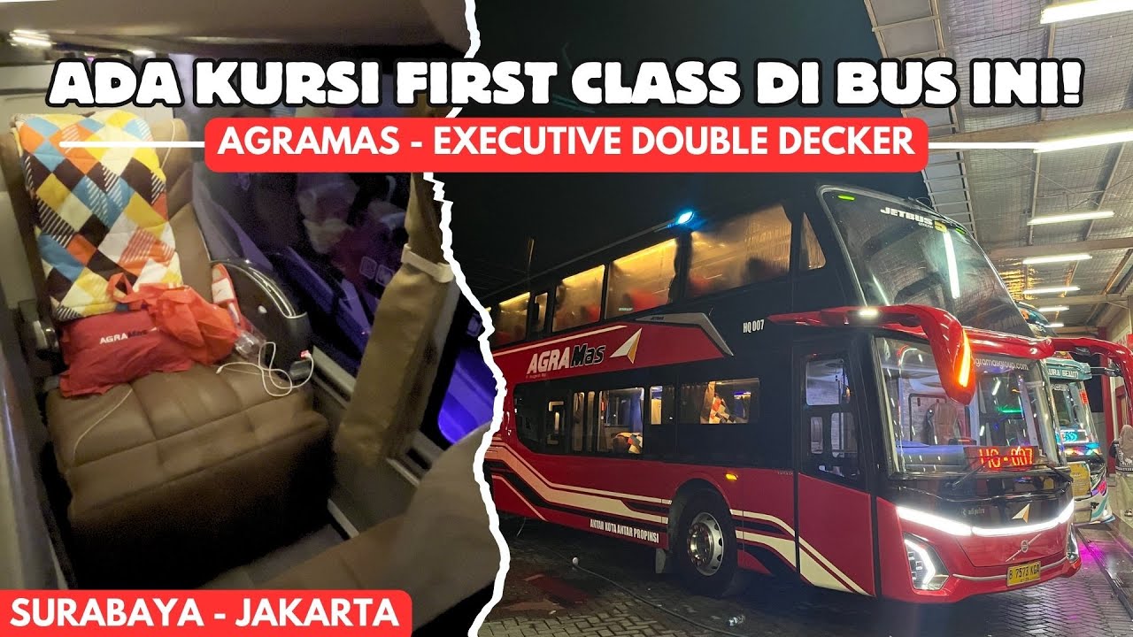 SURABAYA - JAKARTA NAIK BUS TERBARU AGRAMAS ‼️ AgraMas Jetbus 5 SDD Rute Malang-Parung