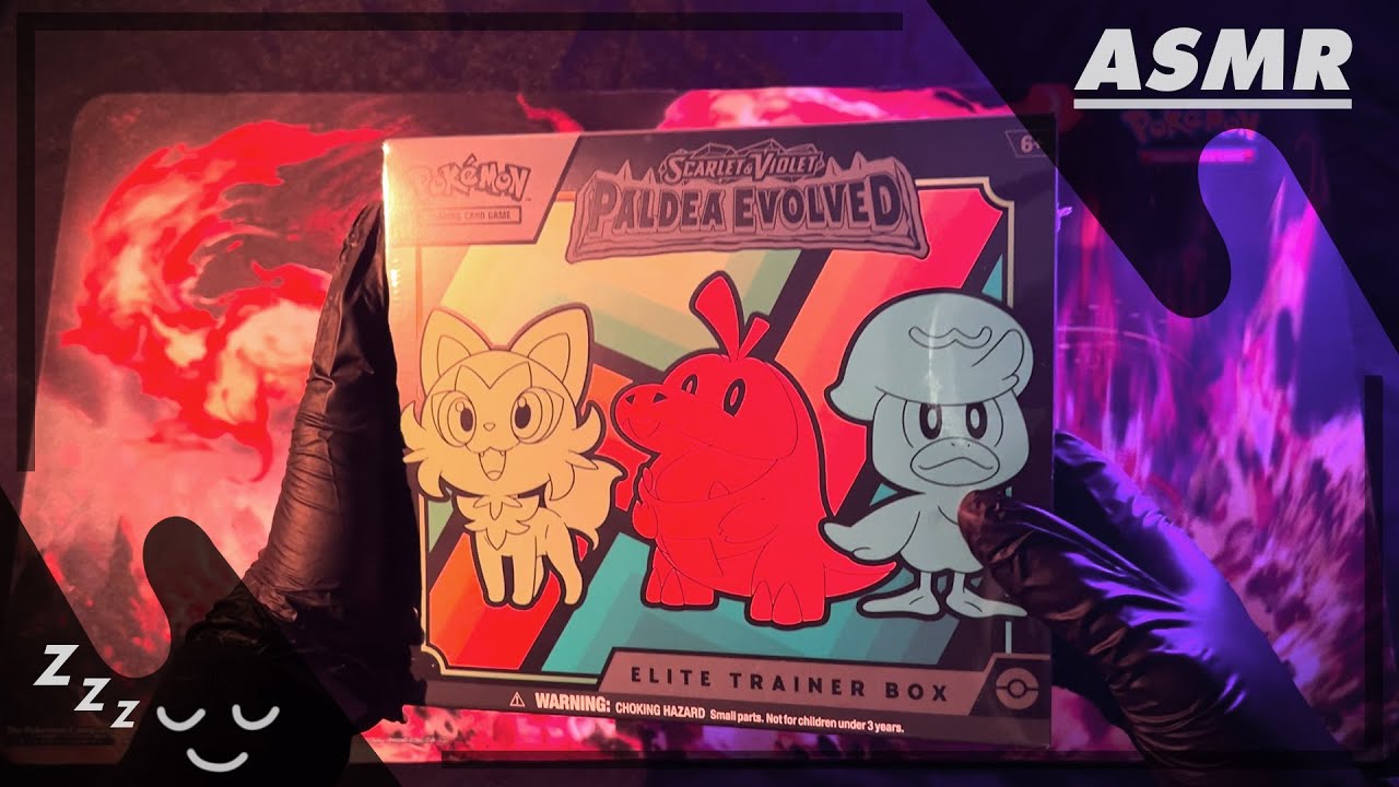 *ASMR* NEW Paldea Evolved Elite Trainer Box Opening 👀💤
