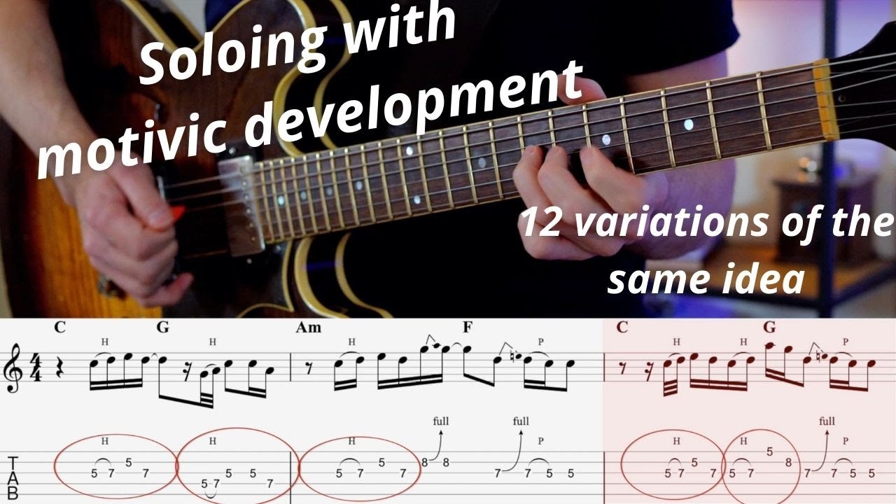 12 ways of using the same motive in a solo