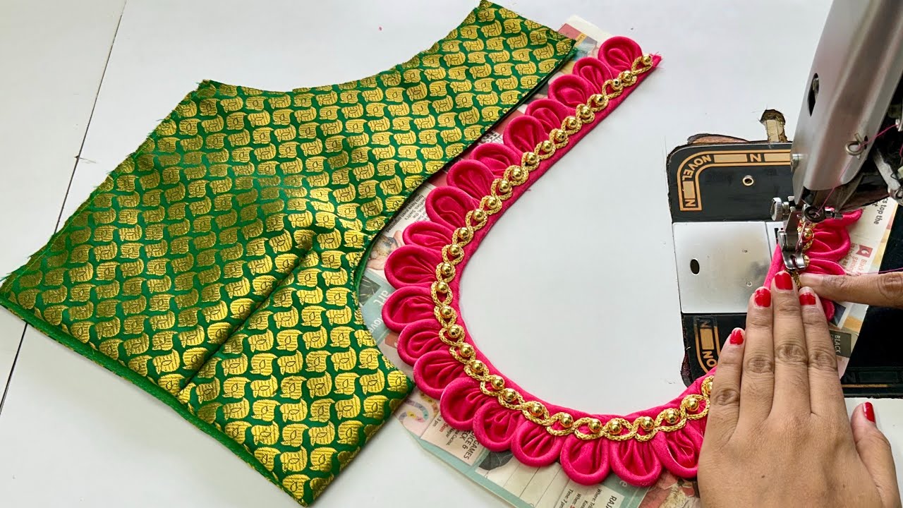 Model Back Neck Blouse Design || Blouse Back Design || Cutting And Stitching Back Neck Blouse Design