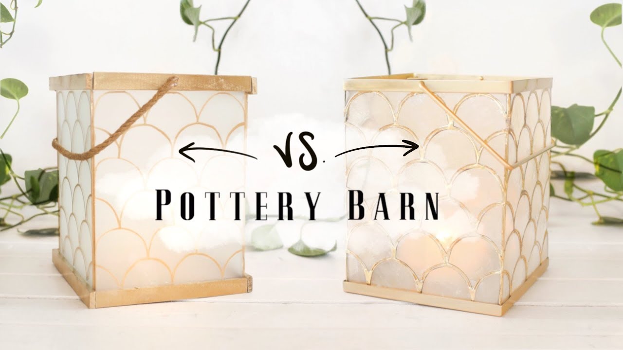 watch us diy POTTERY BARN decor!