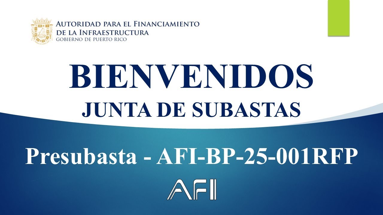 Presubasta - AFI-BP-26-001