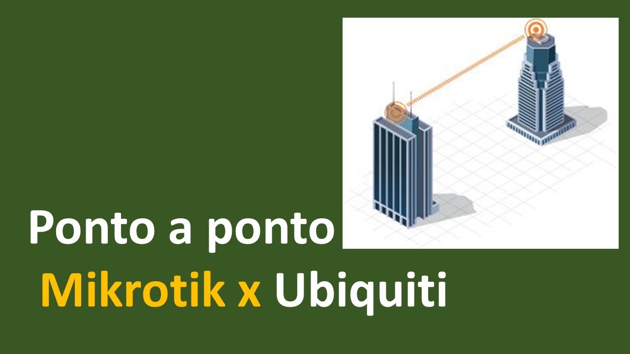 PONTO A PONTO ENTRE MIKROTIK E UBIQUITI - ENLACE WIRELESS
