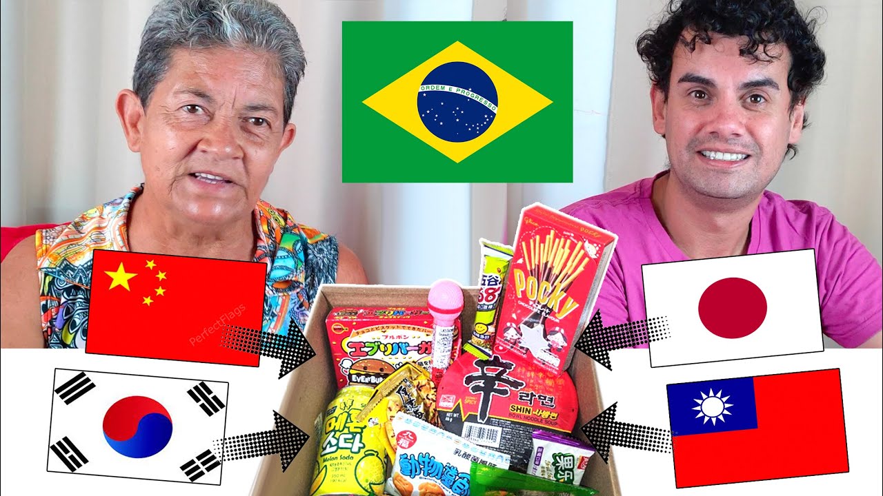 BRASILEIROS EXPERIMENTANDO DOCES ASIÁTICOS #02 - Fubá online