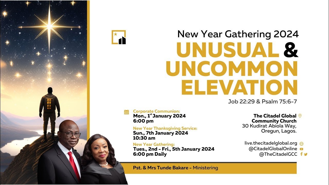 NYG DAY 4 | The Breeding Ground For Creative Thinking II | JAN. 4th 2024 | Pastor 'Tunde Bakare
