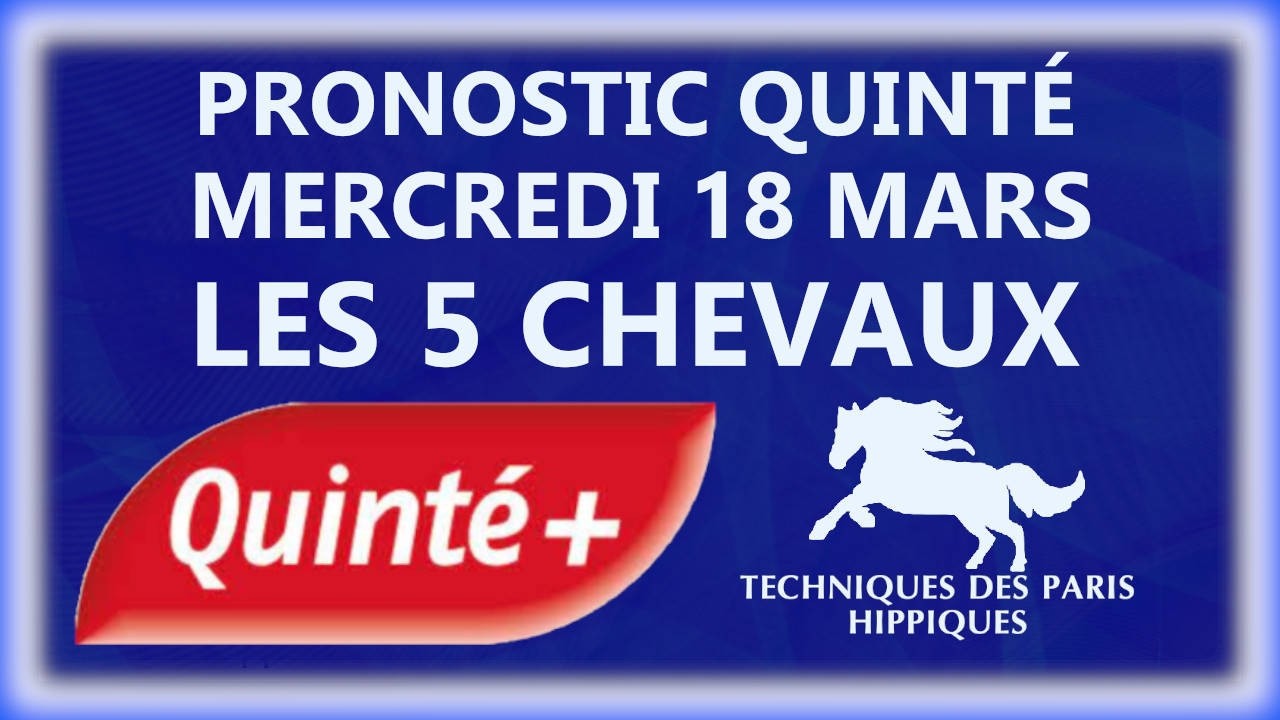 PRONOSTIC QUINTÉ+ DU MERCREDI 18 MARS 2026 | ATTELE | R1C1 | VIRE #quintedujour