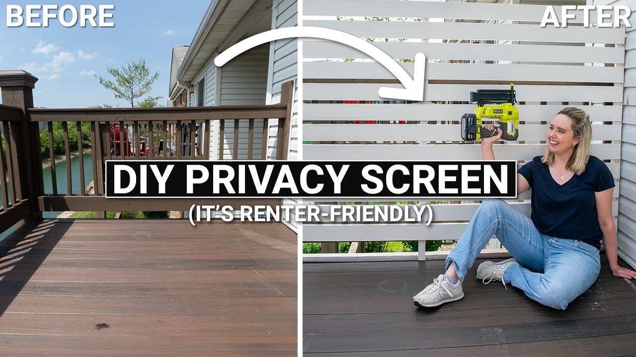 Adding *much-needed* privacy to my apartment patio ✨